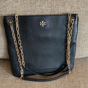 Tory Burch Crossbody ShoulderBag Leather Black - EUC